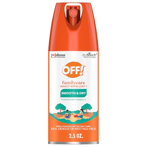 OFF! Family Care Insect & Mosquito Repellent I, Smooth & Dry Bug Spray for The Beach, Backyard, Picnics and More, 2.5 oz.
