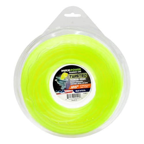 MaxPower 338814 0.095-Inch Premium Twisted Trimmer Line, 200-Foot Length
