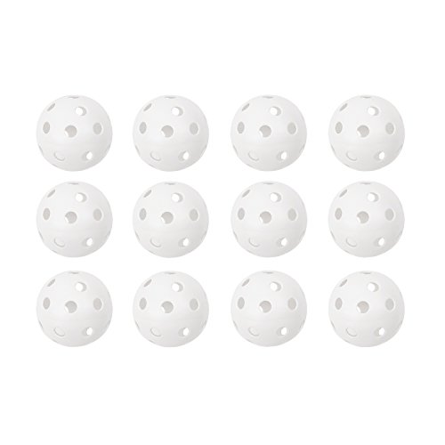 Champion Sports 9" Hollow Plastic Baseballs - Athletic Baseball Equipment - Practice Baseballs Plastic Hollow - Regulation Size Balls - Fun for All Ages - Lightweight/Durable - Pack of 12
