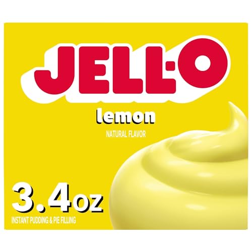Jell-O Instant Pudding & Pie Filling, Lemon, 3.4 oz