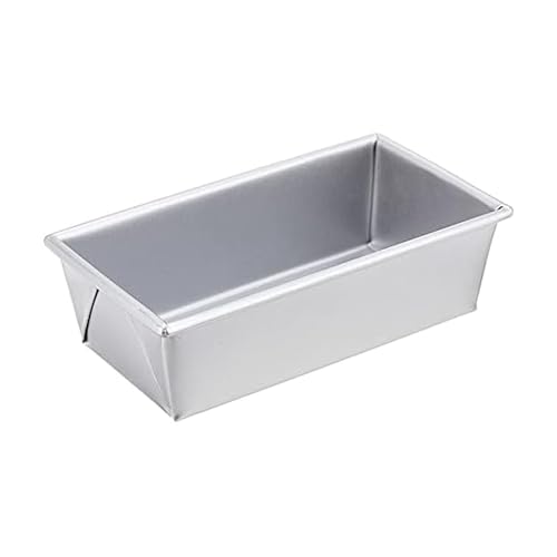Chicago Metallic Commercial II 1-Pound Loaf Pan, Heavy-Weight Aluminized Steel, Professional Bread Baking Pan with Wire Reinforcement