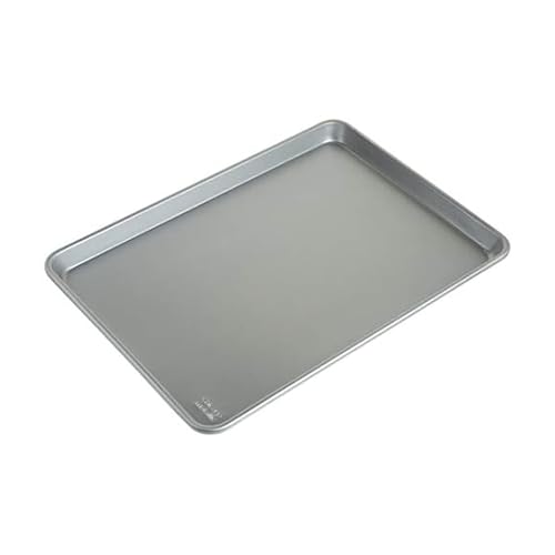 Chicago Metallic Commercial II Traditional Uncoated 16-3/4 by 12-Inch Jelly-Roll Pan, Perfect for making jelly rolls, cookies, pastries, pizza, one-pan meals, and more, Set of 2