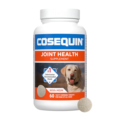Nutramax Laboratories Cosequin Plus MSM Chewable Tablets, 60 Count