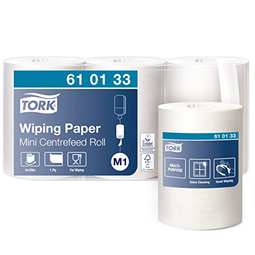 (-14%) Tork 610133 Mehrzweck Papierwischtücher Mini Papier in Weiß 3 x 120m