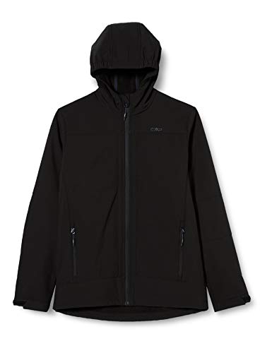 (-37%) CMP - Kinderjacke mit fester Kapuze, Schwarz, 140