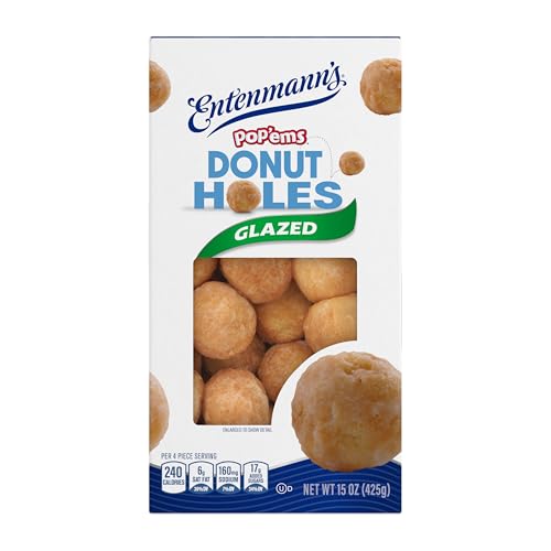 Entenmann’s Pop’ems Glazed Donut Holes, 15 oz