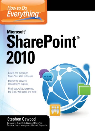 How to Do Everything Microsoft SharePoint 2010 (By: Stephen Cawood) cover