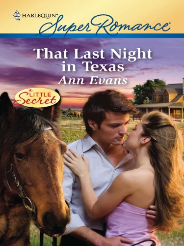 That Last Night in Texas (By: Ann Evans) cover