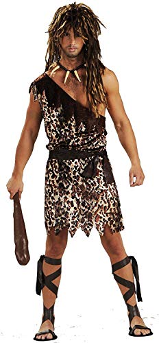 Rubies Caveman Costume for Adults, Men's Standard Brown