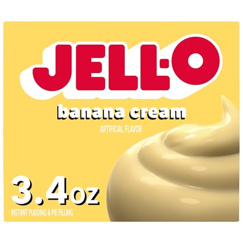 JELL-O Banana Cream Instant Pudding & Pie Filling Mix (3.4 oz Box)