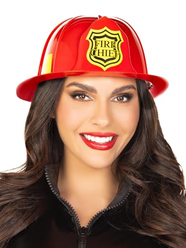 Leg Avenue Womens Fireman Hat Costume Accessory, Red, O/S