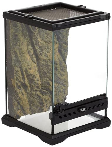 Exo Terra Glass Natural Terrarium Kit, for Reptiles and Amphibians, Nano Tall, 8 x 8 x 12 inches, PT2601A1