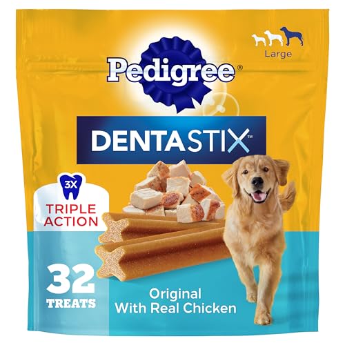 Pedigree Dentastix Large Dog Treats Popular dog chews with a chewy texture and