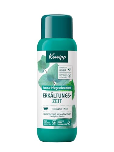 (-21%) Kneipp Aroma-Pflegeschaumbad Erkältungszeit - Badezusatz mit natürlichen ätherischen Ölen aus Eukalyptus & Minze - sanfte Hautpflege - aromakologische Wirkung für ein besseres Wohlbefinden - 400ml