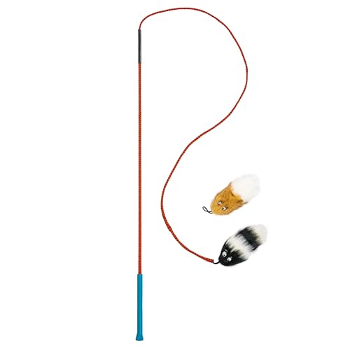 Outward Hound Tail Teaser Durable Dog Wand with Soft Plush Toy Dogs just want to have fun, and