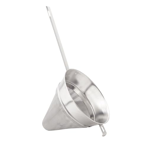 HIC Kitchen Chinois Fine-Mesh Cone-Shaped Sieve, 18/8 Stainless Steel, 7-Inch Diameter