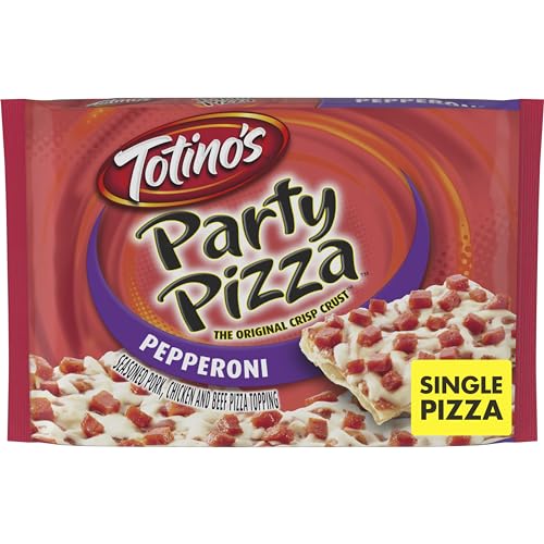 Totino's Party Pizza, Pepperoni, Frozen Snacks, 1 Ct, 10.2 oz