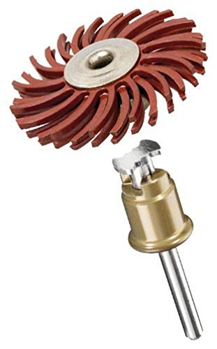 (-40%) Dremel 473S EZ SpeedClic Feinschleifbürste - Zubehörsatz für Multifunktionswerkzeug mit 1 Feinschleifbürste Körnung 220 25mm zum Entgraten, Reinigen und Polieren von Kunststoff, Holz und Metall