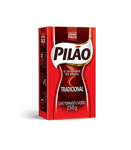 Café Pilão Torrado e Moído Tradicional Vácuo 250 gramas