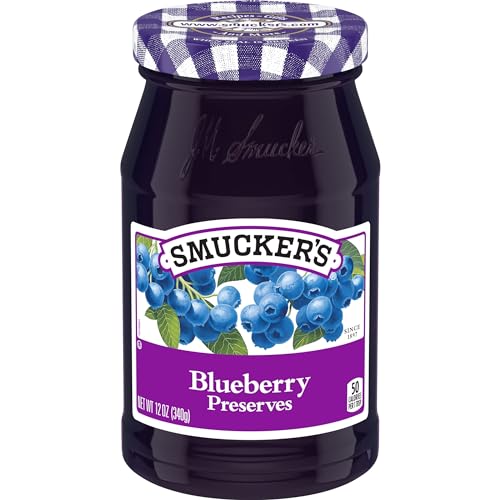 Smucker's Blueberry Preserves, 12 Ounce (Pack of 6)