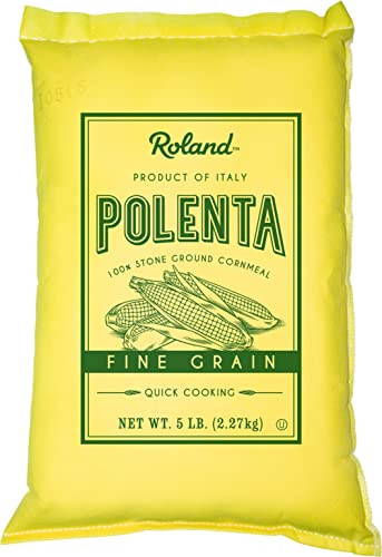 Roland Foods Fine Grain Yellow Polenta From Italy, Specialty Imported Food, 5 Pound Bag, Pack of 1