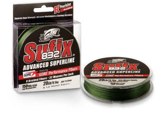 Suffix 832 Braid 80 lb Low-Vis Green 150 yards