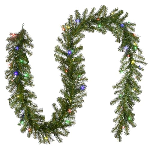 National Tree Company Artificial Full Christmas Tree, Green, Dunhill Fir, Includes Stand, 6.5 Feet