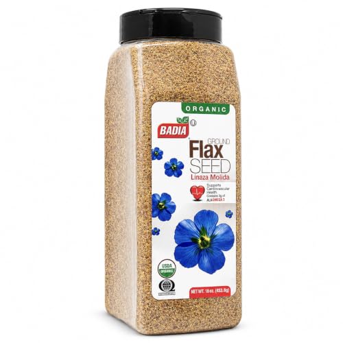 Organic Ground Flax Seed 16 Oz Superfood High In Fiber And Omega 3