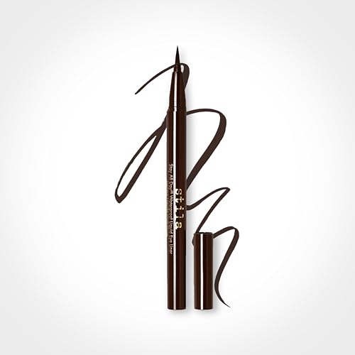 Stila Stay All Day Waterproof Liquid Eye Liner, Dark Brown, 1 Count (Pack of 1)