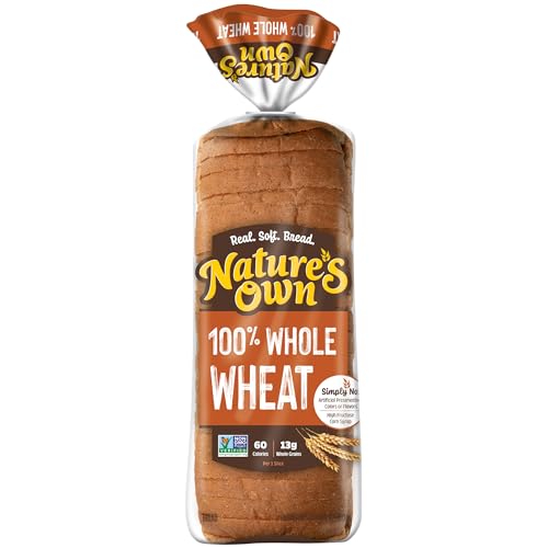 Nature's Own 100% Whole Wheat, Whole Wheat Bread, 20 oz Loaf