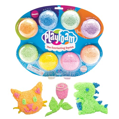 Educational Insights Playfoam 8-Pack, Fidget Toy & Sensory Toys for Kids & Adults, Easter Basket Stuffers for Kids, Gift for Ages 3+