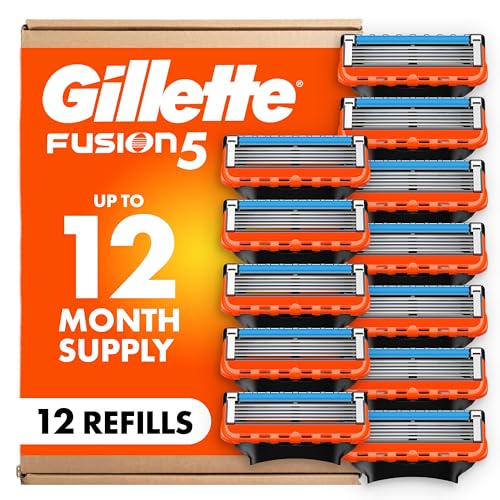 Gillette Fusion5 Mens Razor Blade Refills 12 Count