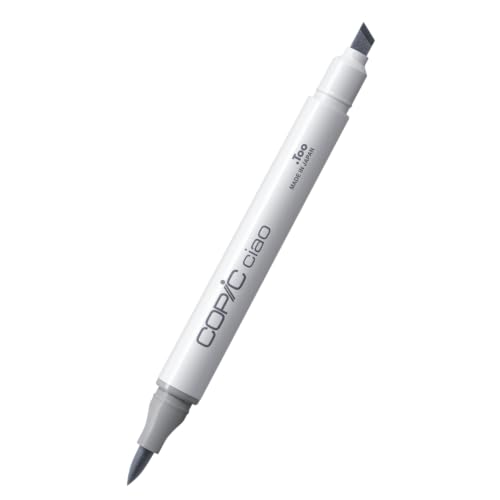 🔥 STARKER PREIS (-35%) COPIC Ciao Marker Typ C - 2, cool gray No. 2, vielseitiger Layoutmarker, mit einer mittelbreiten und einer Brush-Spitze