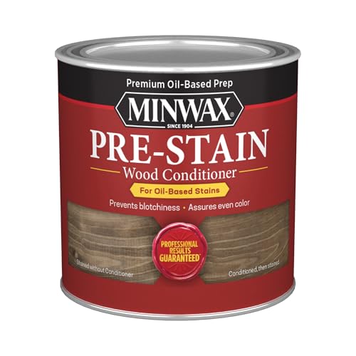 1/2 pt Minwax 13407 Clear Pre-Stain Wood Conditioner, 1/2 Pint