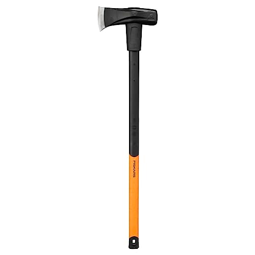 (-15%) Fiskars Spalthammer (geschmiedet), 2 in 1: Axt und Hammer, Gewicht: 4,6 kg, Gehärtete Stahl-Klinge/Glasfaserverstärkter Kunststoff-Griff, Schwarz/Orange, X46, 1001705