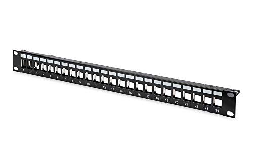 🔥 SELTEN SO GÜNSTIG (-61%) DIGITUS DN-91411 Patchpanel – Modular – 19 Zoll 1HE – 24 Ports – Geschirmt - Rackmontage - Stahlblech
