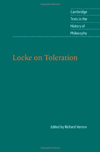Locke on Toleration (By: Richard Vernon) cover