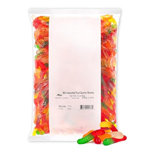 Albanese World's Best Sanded Gummi Beep Bears, 4.5lb Bag of Candy