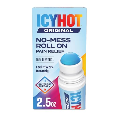 Icy Hot Original Medicated Pain Relief Liquid with No Mess Applicator, 2.5 Fluid Ounces