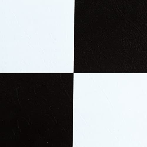 Achim Home Furnishings FTVSO10320 Nexus 12-Inch Vinyl Tile, Solid Black and White, Pack of 20