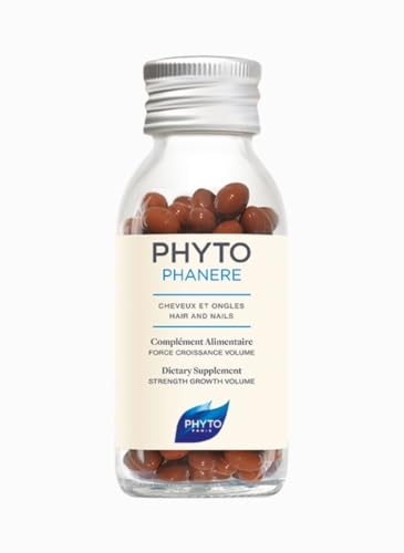 PHYTO Phytophanère 100% Natural Hair Loss Thinning Dietary Supplement, 2-Month Supply 120 Count (Pack of 1)
