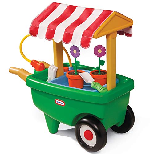 Little Tikes 2-in-1 Garden Cart and WheelbarrowSPI Frog and Bird Wheelbarrow Metal Outdoor Garden PlanterRubbermaid RC