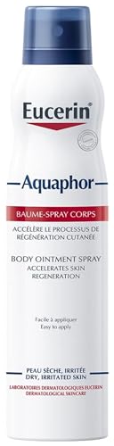 Eucerin Aquaphor Ointment Body Spray 250ml, Intensive Moisturising Spray Body Lotion for Very Dry and Irritated Skin, Fragrance-Free and Non-Comedogenic Formula