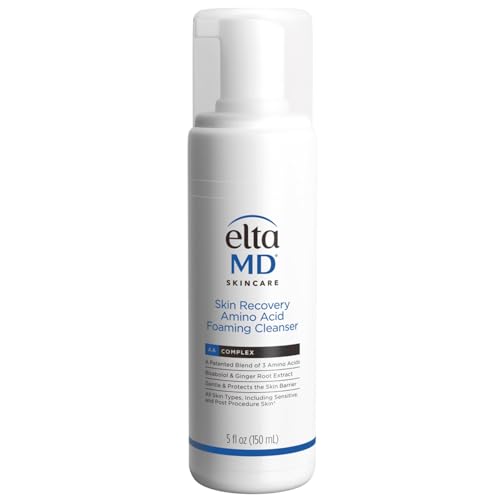EltaMD Foaming Facial Cleanser Face Wash, Gentle Foaming Face Wash and Makeup Remover, Oil Free , 7 oz Pump
