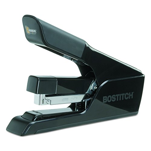 Bostitch B326BLK Premium Antimicrobial Stand-Up Stapler, 20-Sheet Capacity, Black