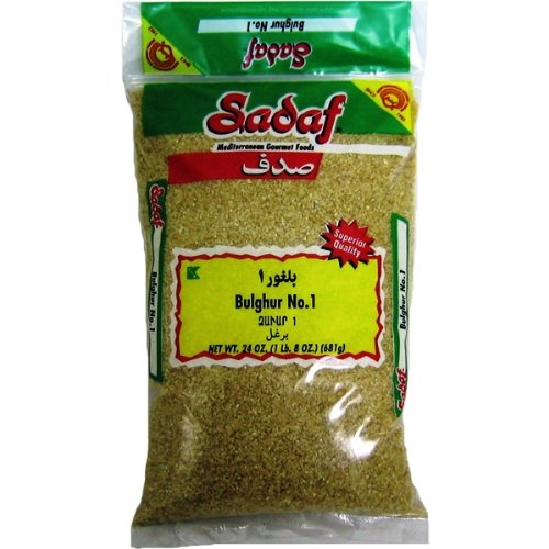 Sadaf Bulghur #1 Fine - Bulgur Wheat for Cooking and Food Flavoring - Middle Eastern Cuisine - Kosher - 20 Oz Resealable Bag