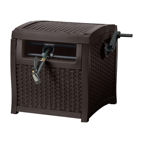 Suncast Hose Reel with Smart Trak Hose Guide, Water-Tight Connection, Durable Resin Construction, 225&#x27; Hose Capacit