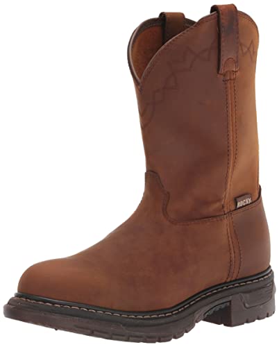 ROCKY Original Ride Roper Western Boot, Trail Brown, Size 10.5(M)
