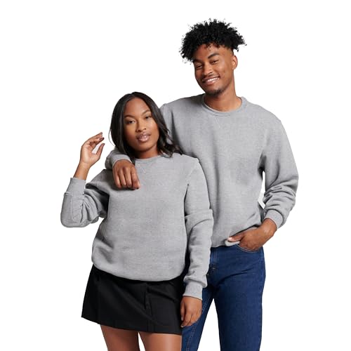 Russell Athletic Men's Dri Power Crewneck Sweatshirt, Oxford, Large