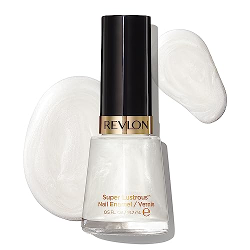 Revlon Super Lustrous Nail Polish, Chip-Resistant & Longwear Formula, High Shine Finish, 020 Pure Pearl, 0.5 fl oz
